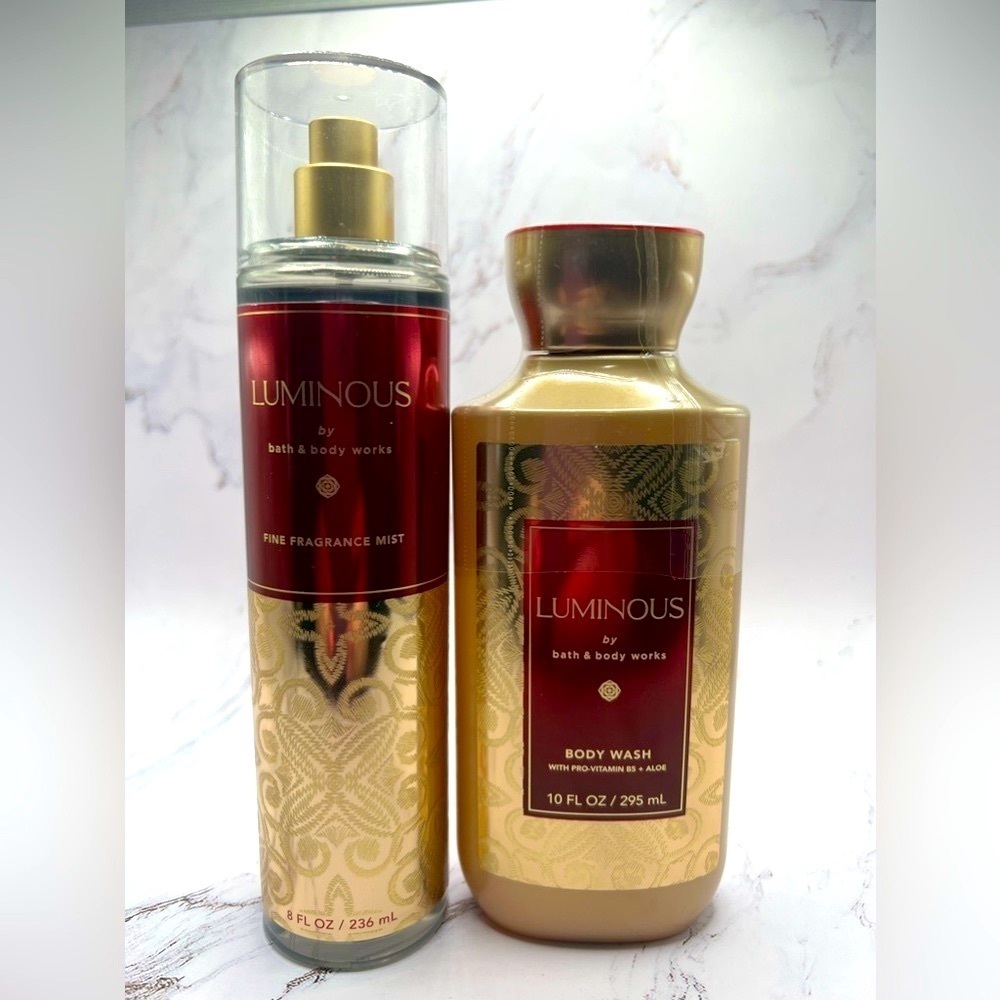 Luminous ~ Bath & Body Works ~ Set of Two • fragrance Spray & Shower Gel NEW!